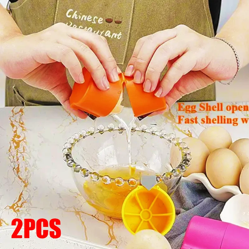 Multifunctional Egg Shell Opener Handheld Egg Cracker Separator