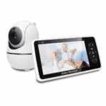 5 Inch Video Baby Monitor with Camera and Audio, 4X Zoom