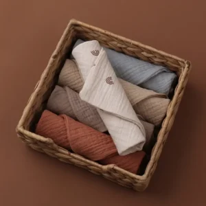 2/5PC Baby Towel Newborn Items – Soft Muslin Squares