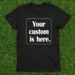DIY Customized Picture Printed Cotton Black White T Shirt