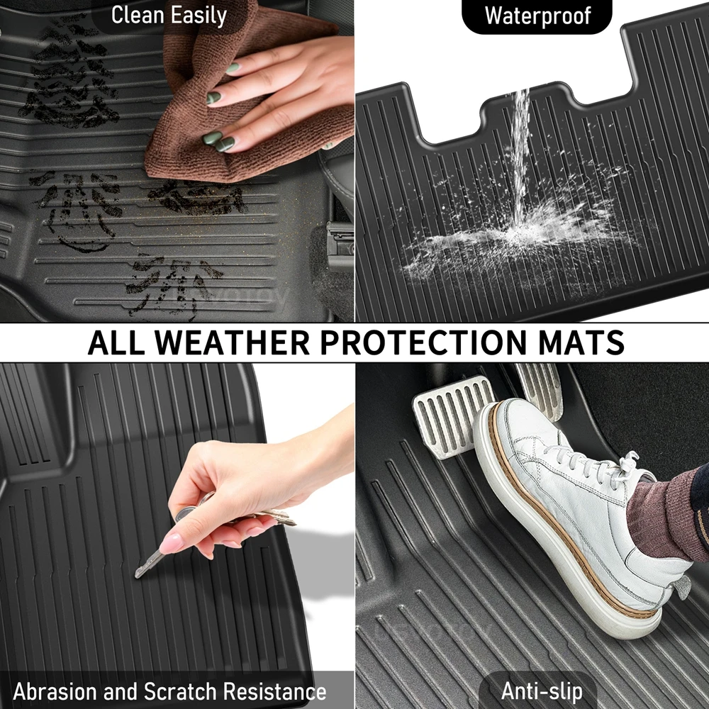 Floor Mats for Tesla Model Y Juniper – All-Weather Trunk Mat - Image 4