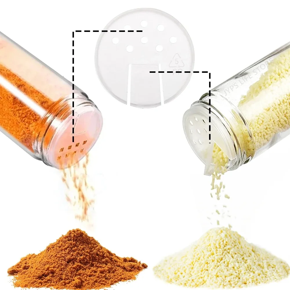 Glass Spice Jars with Bamboo Lids Include with Minimalist Spice - Image 3