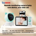 2.4G Baby Monitor PTZ Mobile Tuya App Remote Control 5'' HD Display