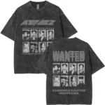 Washed Vintage Men Women Korean Kpop ATEEZ World Tour