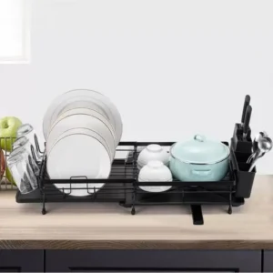 Dish Rack with Drainboard Kitchen Expandable