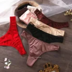 Ice Silk Panties Women Lingerie Underwear Low Waist