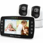 Baby Monitor Two Camera 4.3 Inch Wireless With PTZ Camera