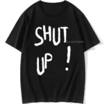 Kpop Kim Tae Hyung T Shirt SHUT UP Letter Printed TShirt Hip Hop