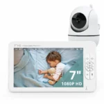 7" Video Baby Monitor, 1080P HD Display, IPS, Support 2 HDCams