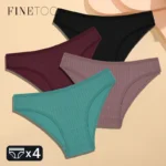 Cotton Striped Underwear Women's Panties Sexy Breathable