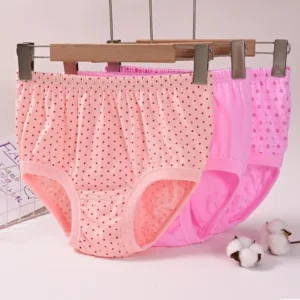 Pure Cotton Women Panties Large Size High Waist Underwear