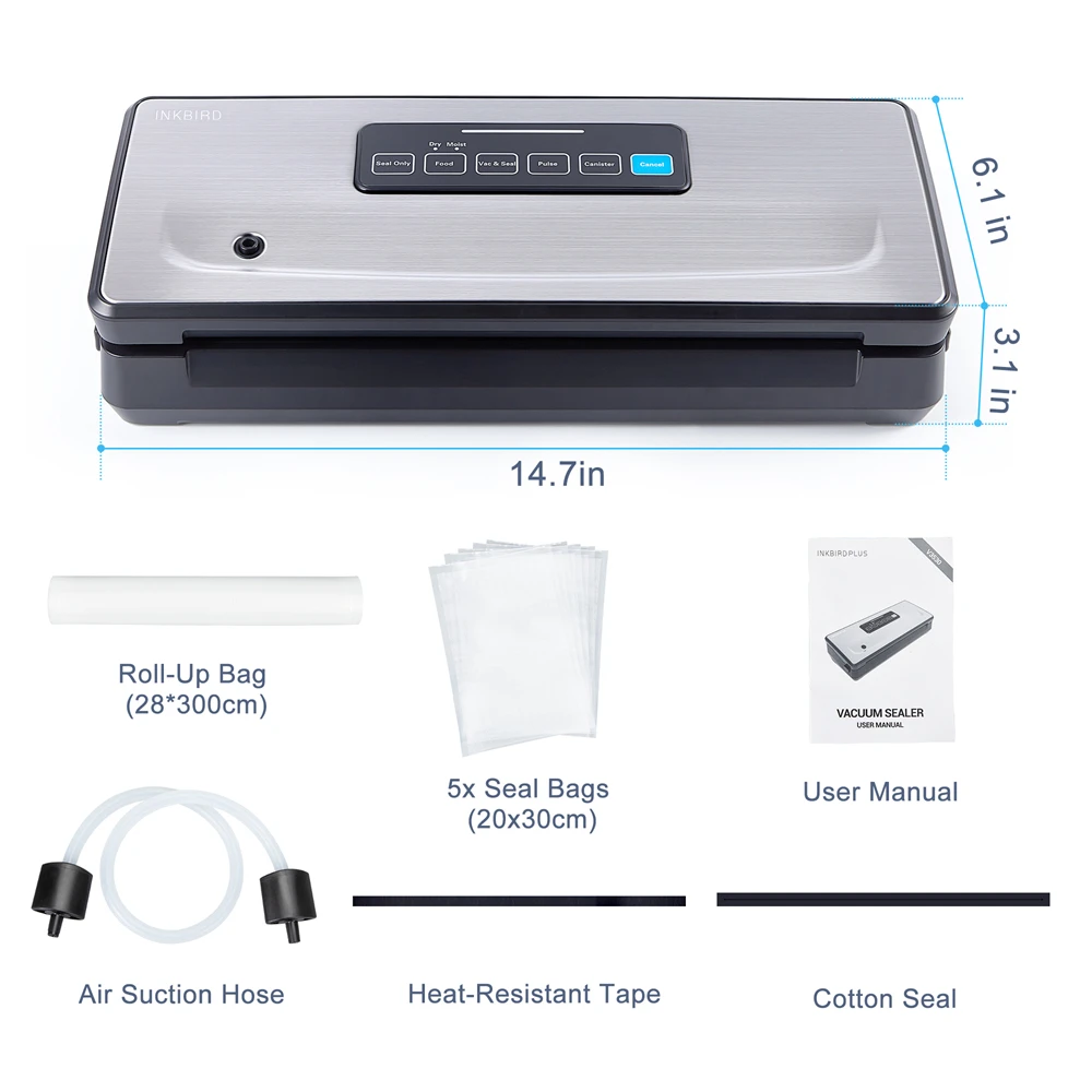 Plastic Bag Sealer Vacuum Sealing Machines With Dry - Image 5