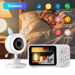 3.5" RGB Night Light Baby Monitor with Night Vision and Temperature Detection