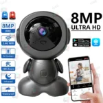 8MP Wifi Surveillance Robot Camera PTZ Security Baby Monitor