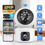 8MP 4K Wifi Camera Dual Lens Indoor Smart Home IP Camera